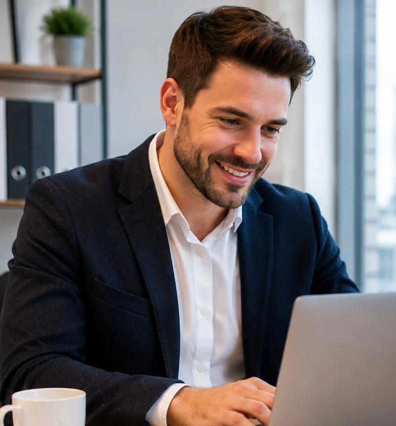 Couple reviewing loan
